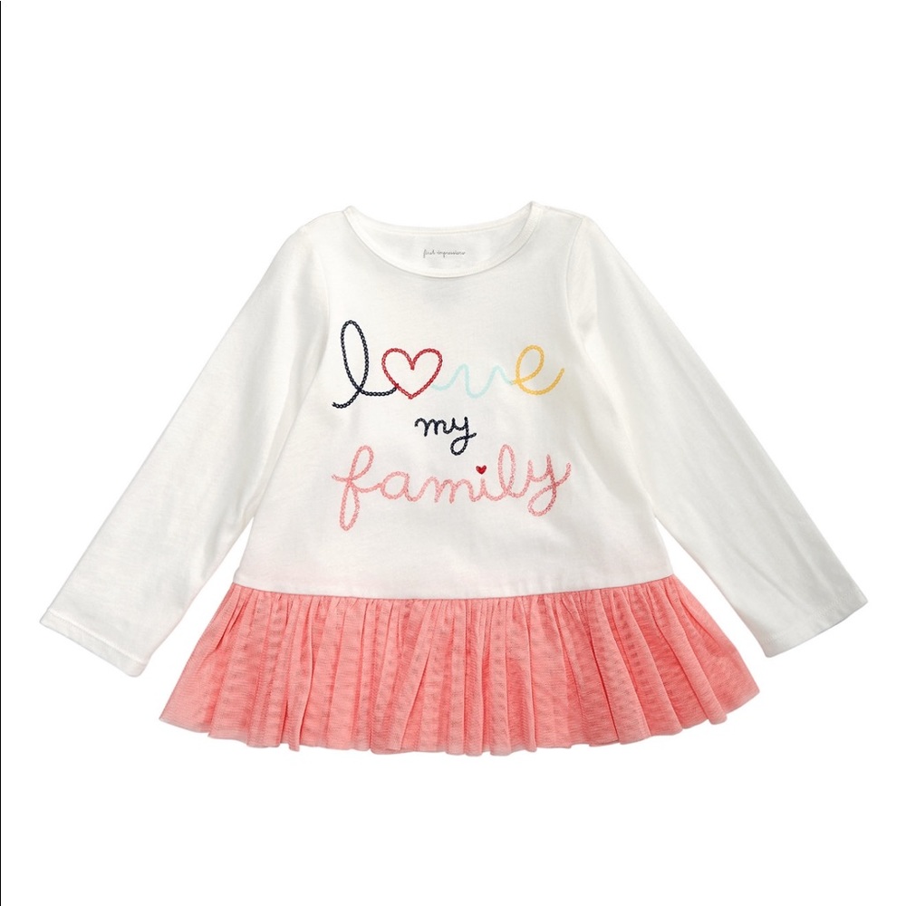 Toddler 💗 “Love My Family” Long Sleeve Shirt